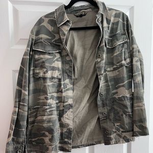 Top Shop Camo Shirt Jacket